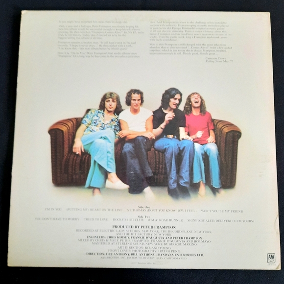 Peter Frampton- I'm In You, Vinyl LP 1977 - Picture 2 of 11